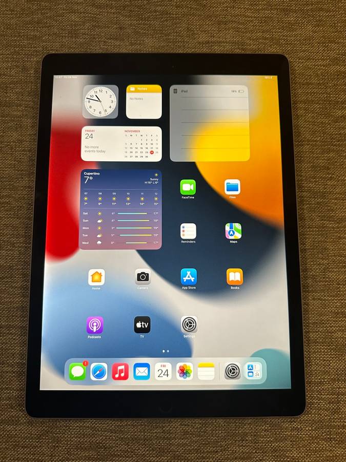 IPAD PRO 12.9 INCH 2ND GEN 256GB WIFI AND CELLULAR