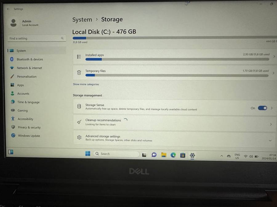 DELL Vostro 13  5370 8th Gen Intel Core i7-8550U 16gb Ram 512gb Ssd Mint Condition