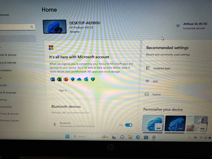 HP 450 G3 I3 6TH GEN 8GB RAM 500GB HDD HDR DISPLAY