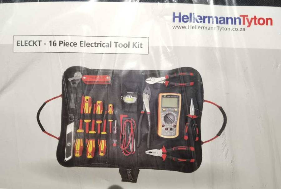 HellermannTyton ELECKT 16 Piece Electrical Tool Kit New Sealed