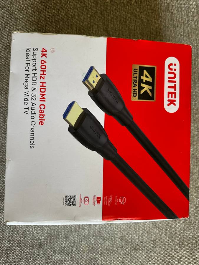 Unitek 4K 60Hz HDMI 2.0 High Speed Cable 20M New  Sealed