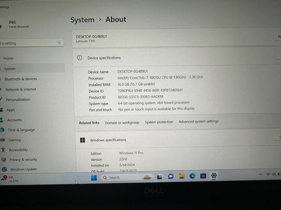 Dell Latitude 7310 13.3-inch Core i7-10610U 16GB RAM 512GB SSD Lte