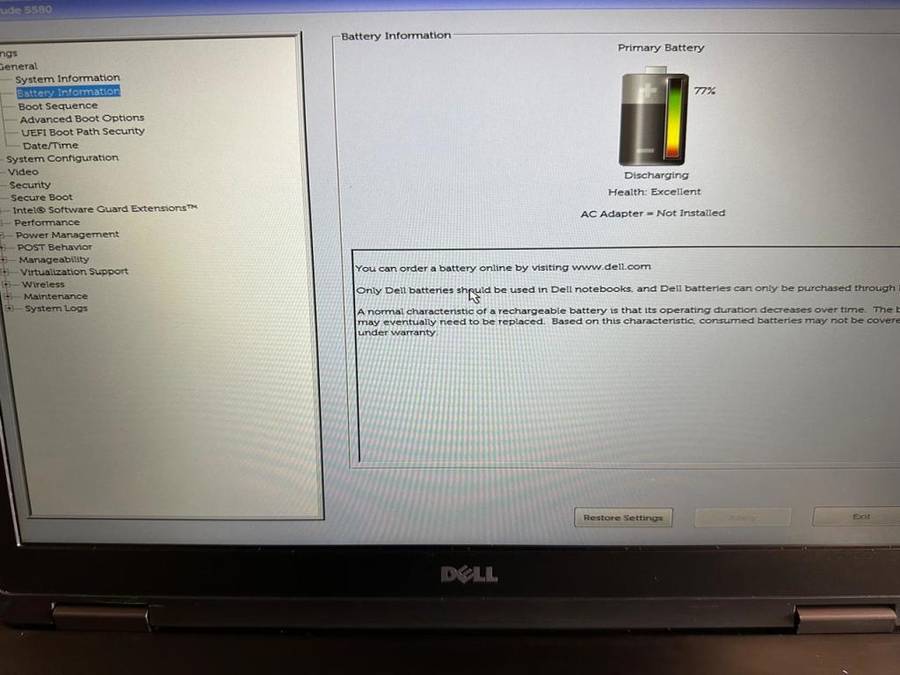 Dell Latitude 5580 i5 7th gen.