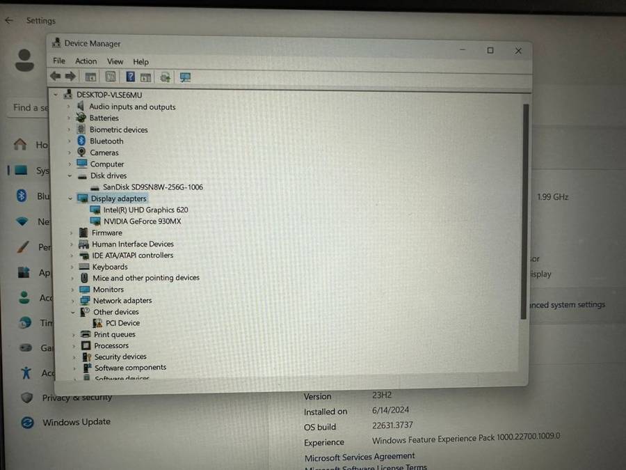 HP ProBook 450 G5  Core i7-8550U, 8GB RAM, 256GB NVMe SSD,, 15.6` FHD Display NVIDIA GEFORCE 930MX