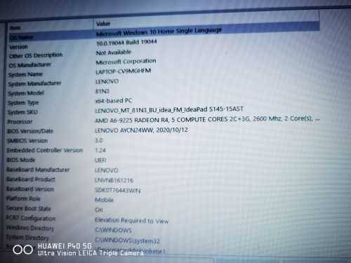 Lenovo ideapad S145 MT 81N3BU 15AST