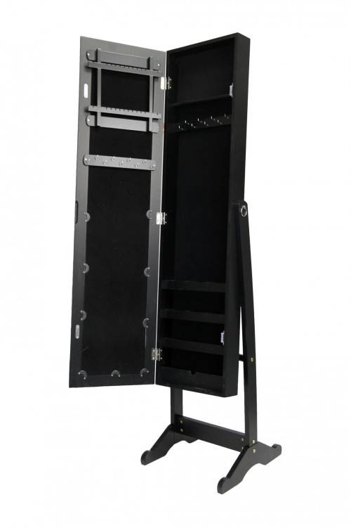 Lifestyle Mirror Jewellery Cabinet-BLACK