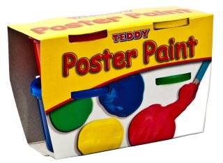 Dala Teddy Poster Paint Kit - 4 x 100ml