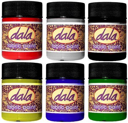 Dala Fabric Paint Kit - 6x50ml Jars