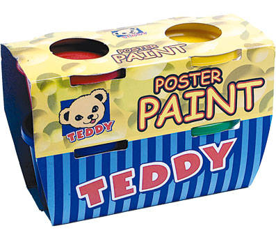 Teddy Poster Paint Kit - 4 x 100ml