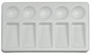 Dala 10 Well Rectangular Plastic Palette - 19 x 12cm