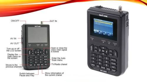 Sat-Link Digital Signal Satellite Meter WS-6906 3.5" Lcd Screen (Second Edition