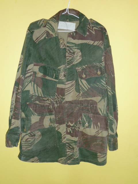 RHODESIAN  BUSH WAR CAMOFLAGE  BUSH JACKET of  1976 - made in Salisbury