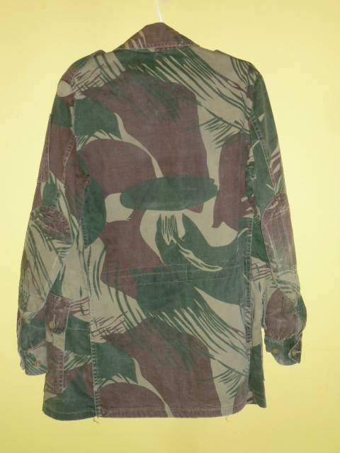 RHODESIAN  BUSH WAR CAMOFLAGE  BUSH JACKET of  1976 - made in Salisbury