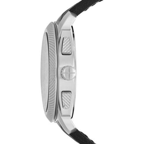 Fossil Men's Machine Black Leather Chronograph Watch FS5160