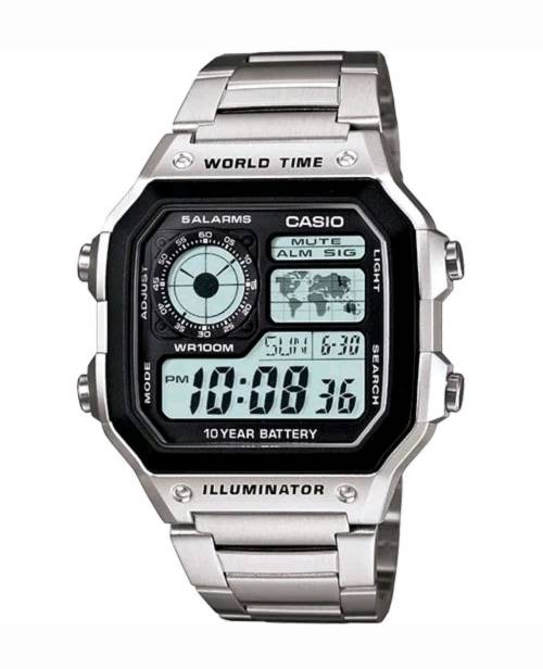 Casio "Royale" AE1200WHD-1AV, Digital Watch - World time