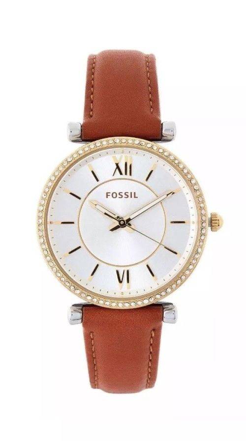Fossil Ladies Carlie Brown Leather Watch ES4344 - LAST ONE