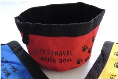 Portable travel pet bowl