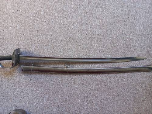 19th Century British Cavalry Trooper`s Pair Swords by Robert Mole & Sons, Birmingham