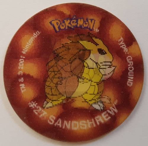 2001 Simba Pokemon 3D Tazos Sandshrew/Sandslash