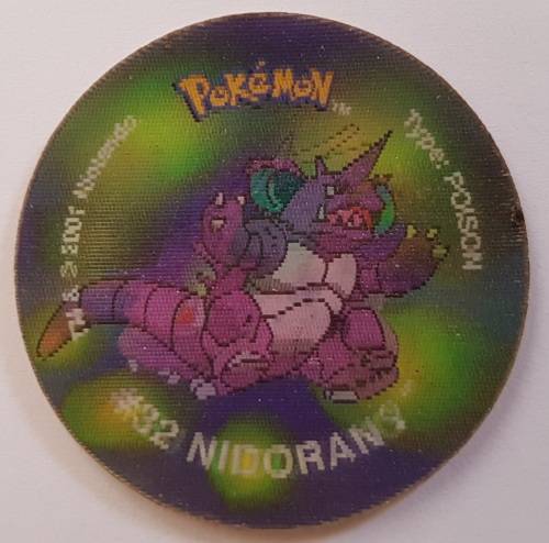 2001 Simba Pokemon 3D Tazos Nidoran/Nidoking