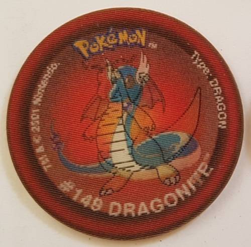 2001 Simba Pokemon 3D Tazos Dratini/Dragonair