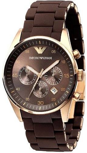 Emporio Armani Sportivo Brown Strap Watch AR5890