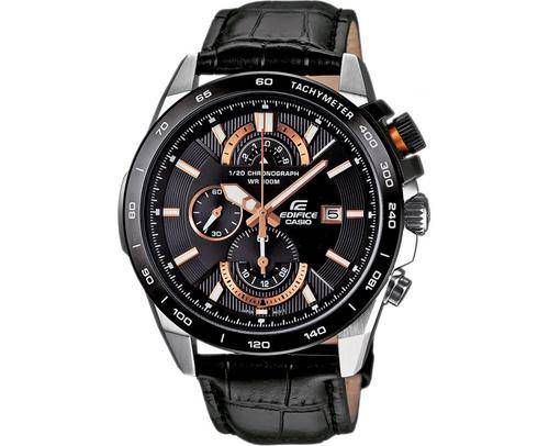 Casio Edifice EFR-520L-1AV Leather Aviator Chronograph