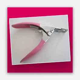 Pink Artificial Nail Tip Cutter