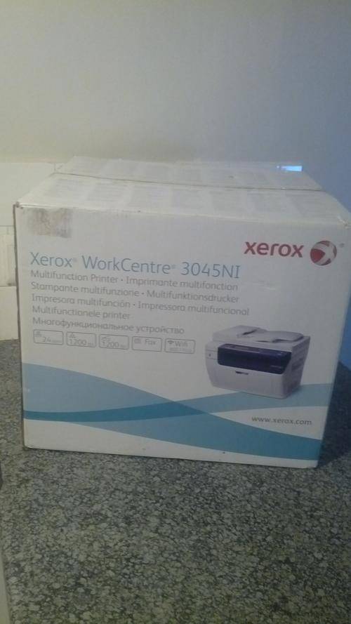 **R4,000**BRAND NEW SEALED IN THE BOX--XER0X WORKCENTRE--MULTIFUNCTION PRINTER--WITH WIFI AND FAX