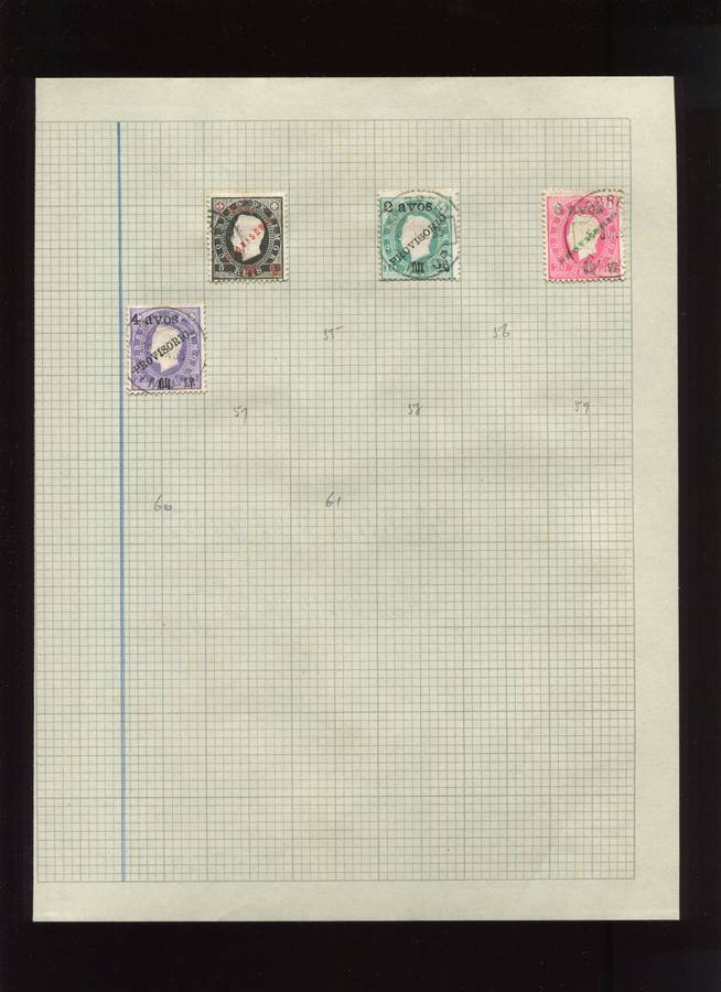Timor - 4 Stamps Mounted On Old Album page - Portuguese Colony