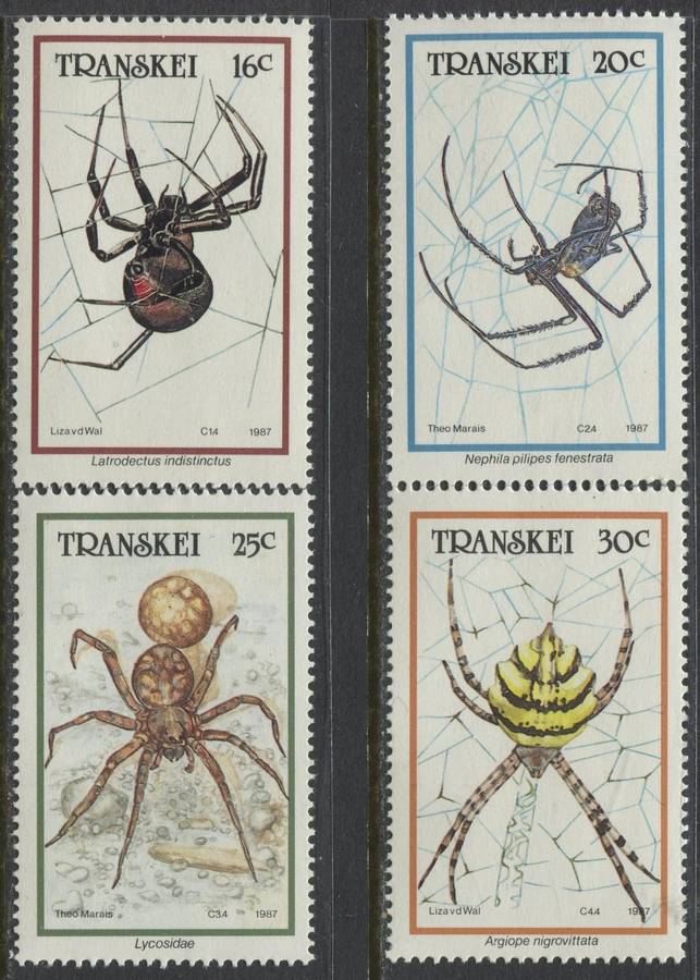 Transkei - Spiders - 1987 - MNH