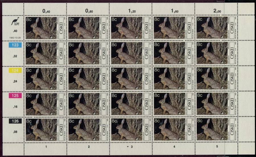 Ciskei - Set of 4 Complete  Sheets of 25 - 1982 - MNH