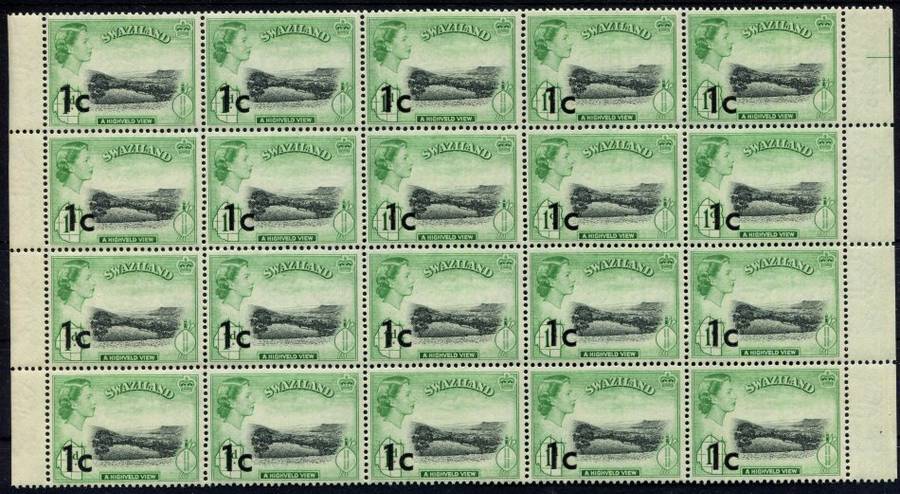 Swaziland - Block of 20 - 1961 - MNH