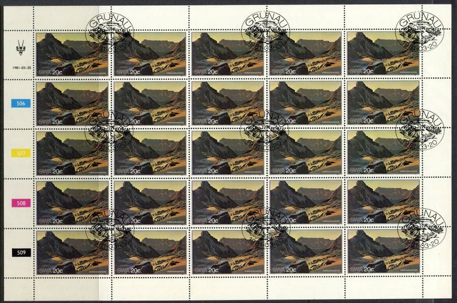 SWA - Set of 4 Complete Sheets of 25 - 1981 - CTO