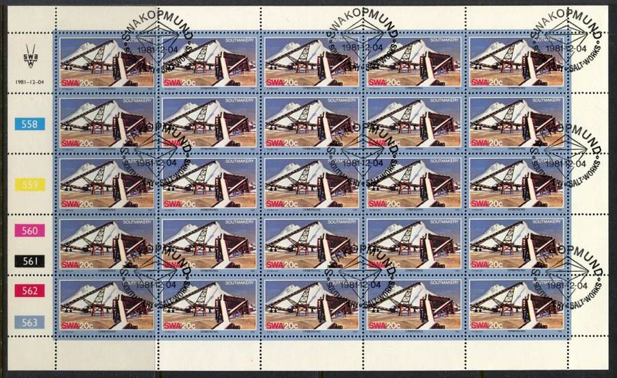 SWA - Set of 4 Complete Sheets of 25 - 1981 - CTO