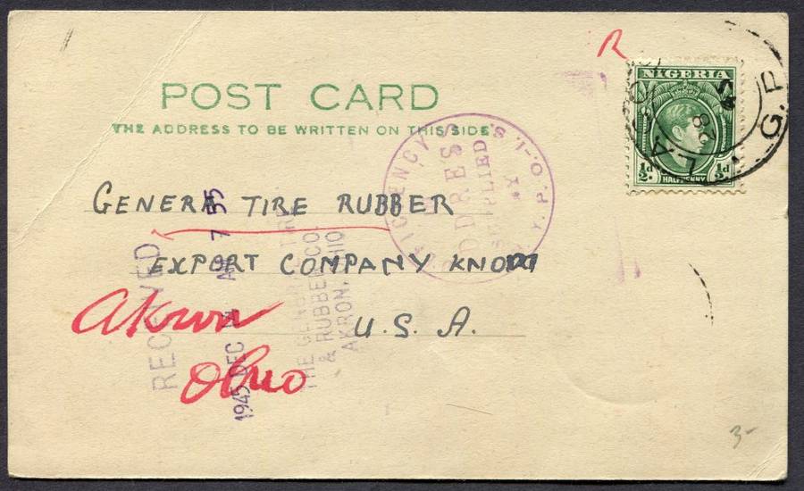 Nigeria - Post Card