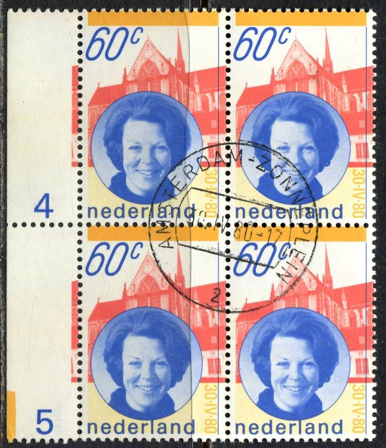 Netherlands - 1 Block of 4 - 1980 - CTO