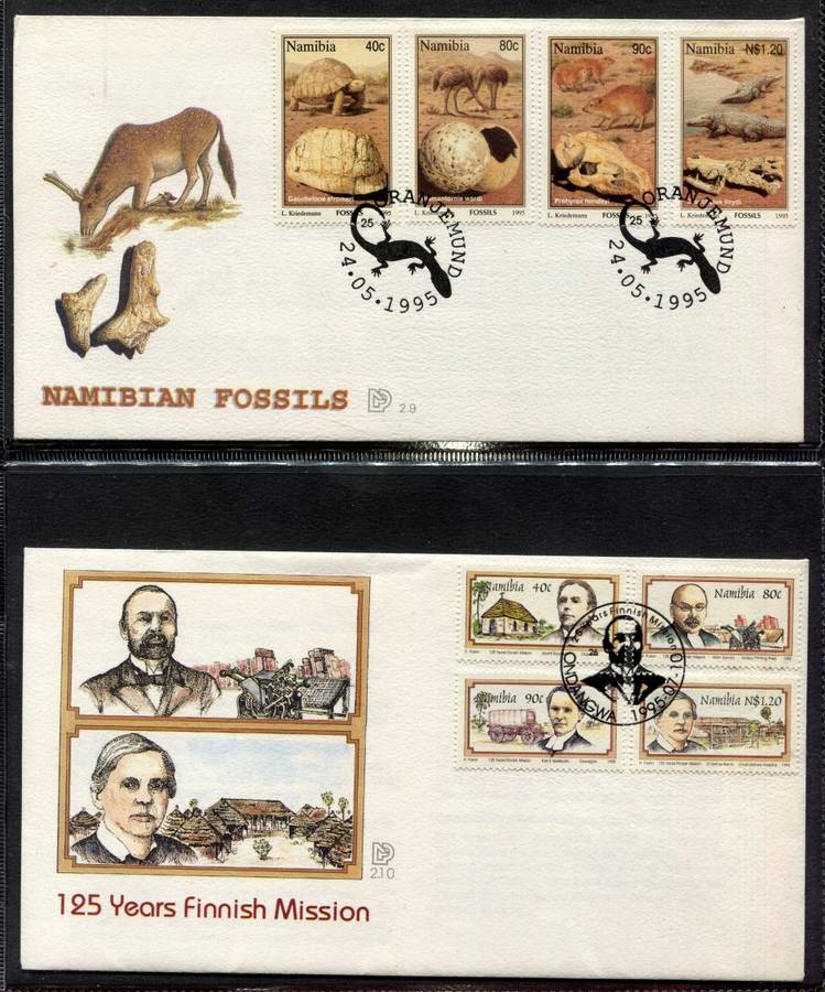 Namibia - 2 Ring Binder With 39 FDC's  - Not Complete Some Gaps