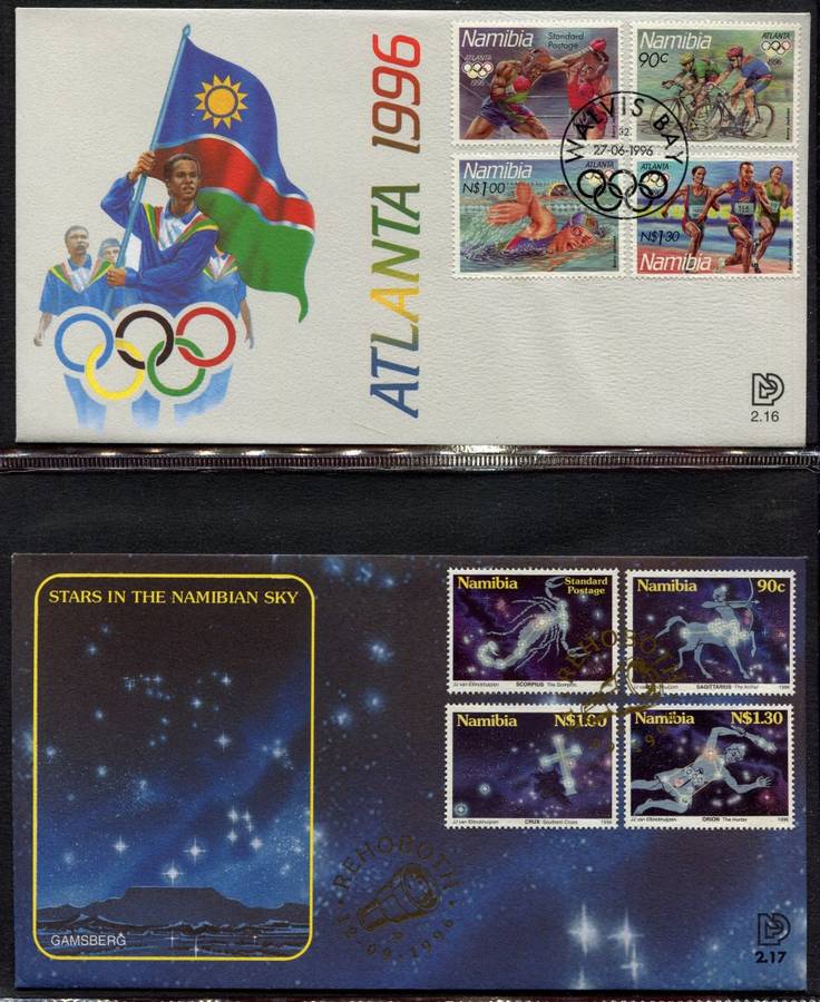 Namibia - 2 Ring Binder With 39 FDC's  - Not Complete Some Gaps