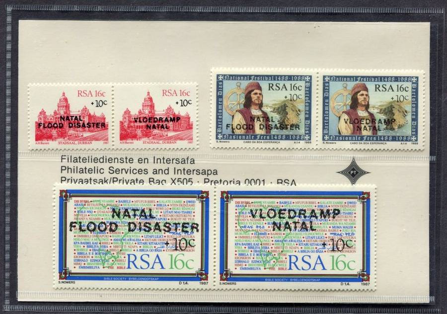 RSA - Natal Flood Disaster - 1987/8 - MNH
