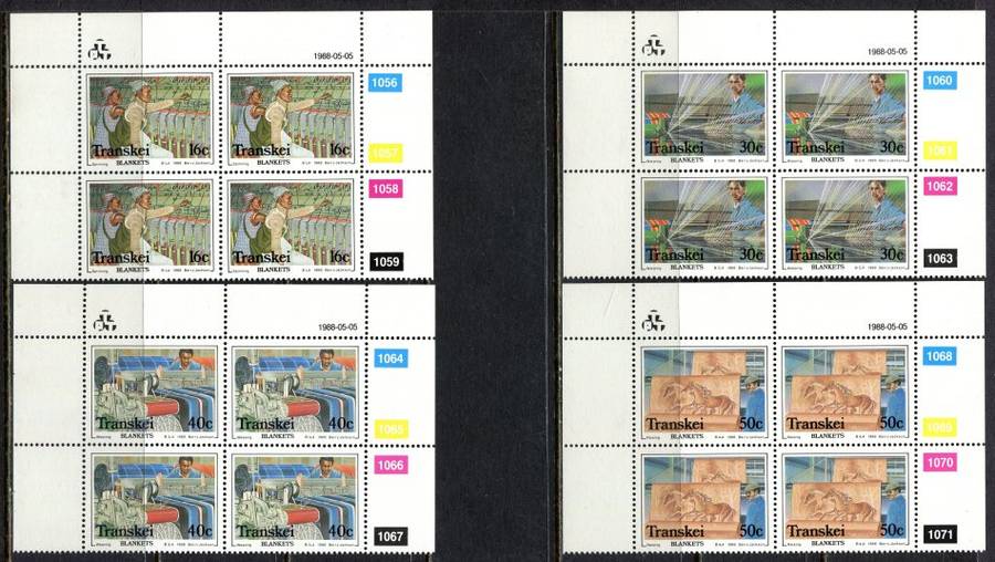 Transkei - Set of 4 Control Blocks 4 - 1988 - MNH