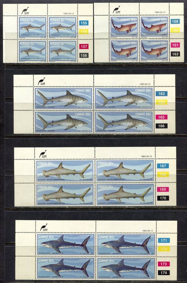 Ciskei - Set of 5 Control Blocks 4 - 1983 - MNH