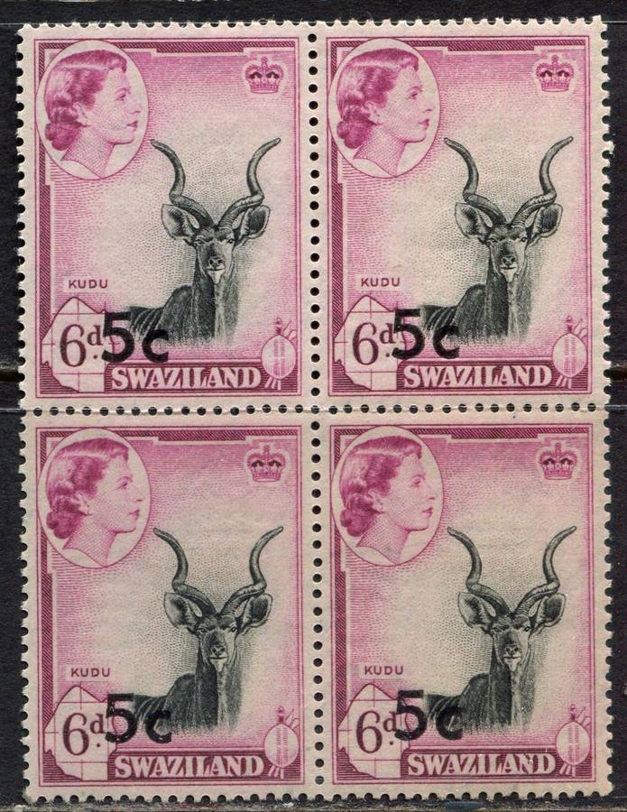 Swaziland -  Corner Block of 4 - 1961 - MNH