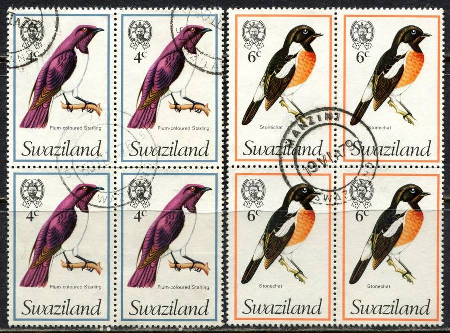 Swaziland -  2 Blocks of 4 - 1976 - Used