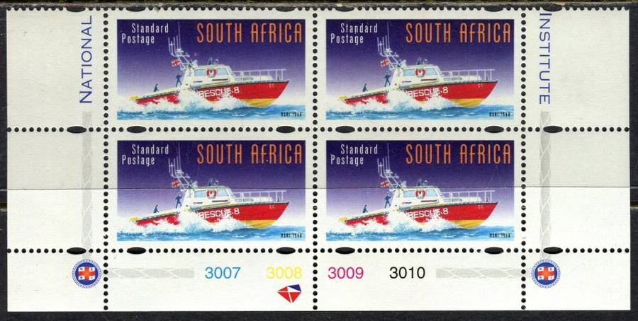 RSA  - Control Block of 4  - 1998  - MNH