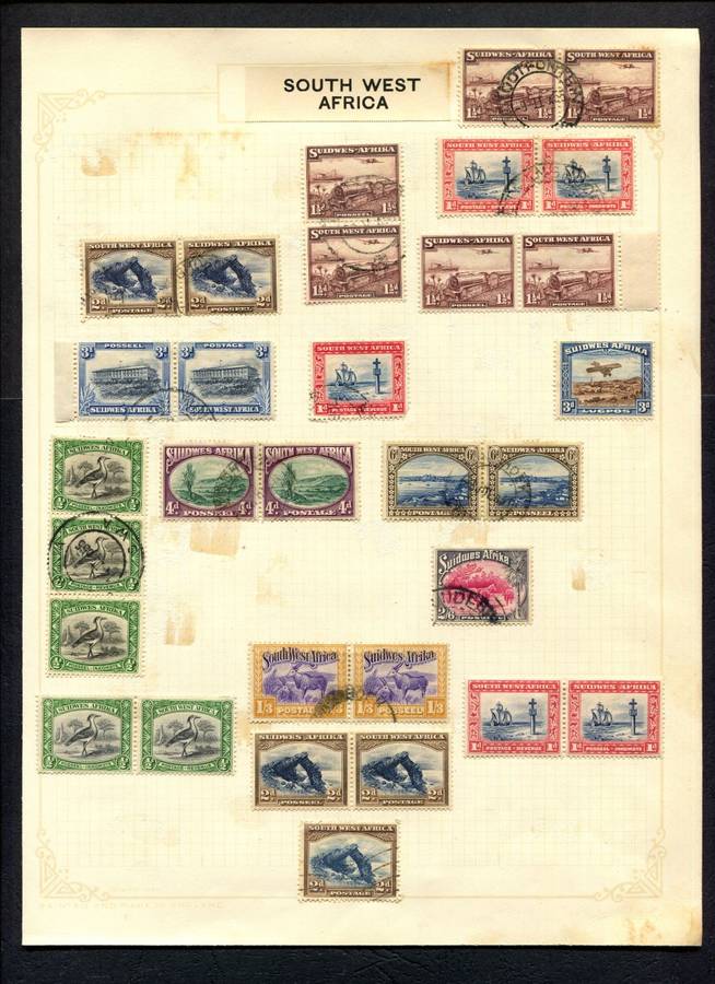 SWA - 31 Stamps Mounted On Old Album Page
