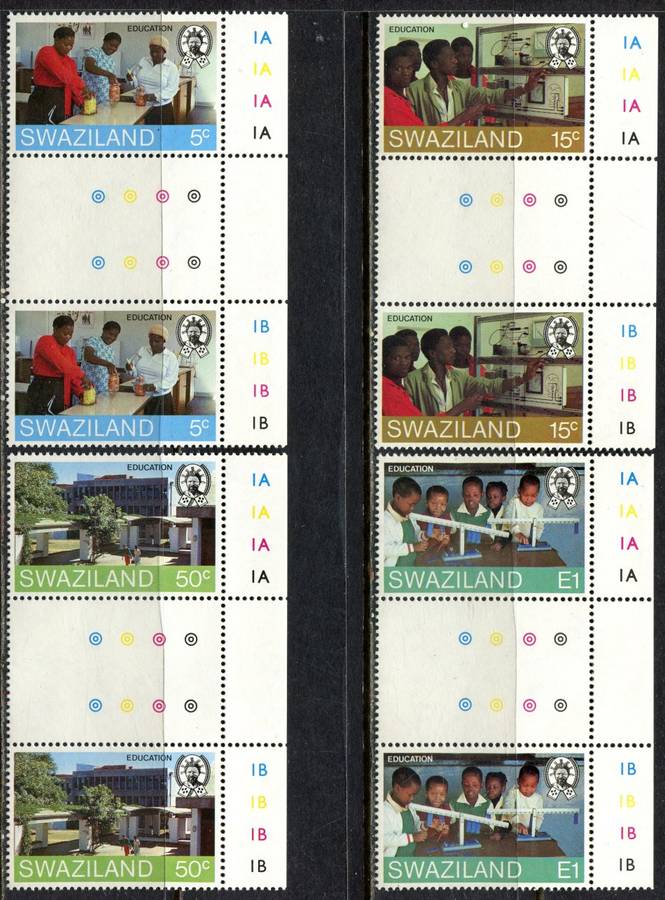 Swaziland - 1984 - MNH - Set of Gutter Pairs