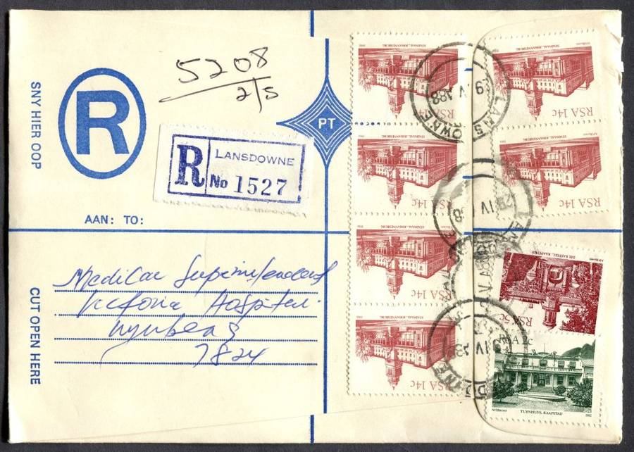 RSA - Cover Registered At Lansdowne Post Office