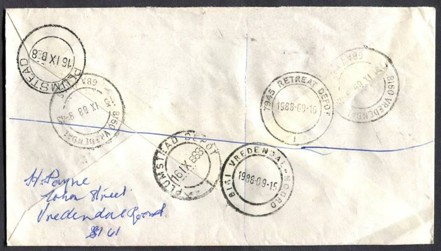 RSA - Cover Registered At Vredendal-Noord Post Office