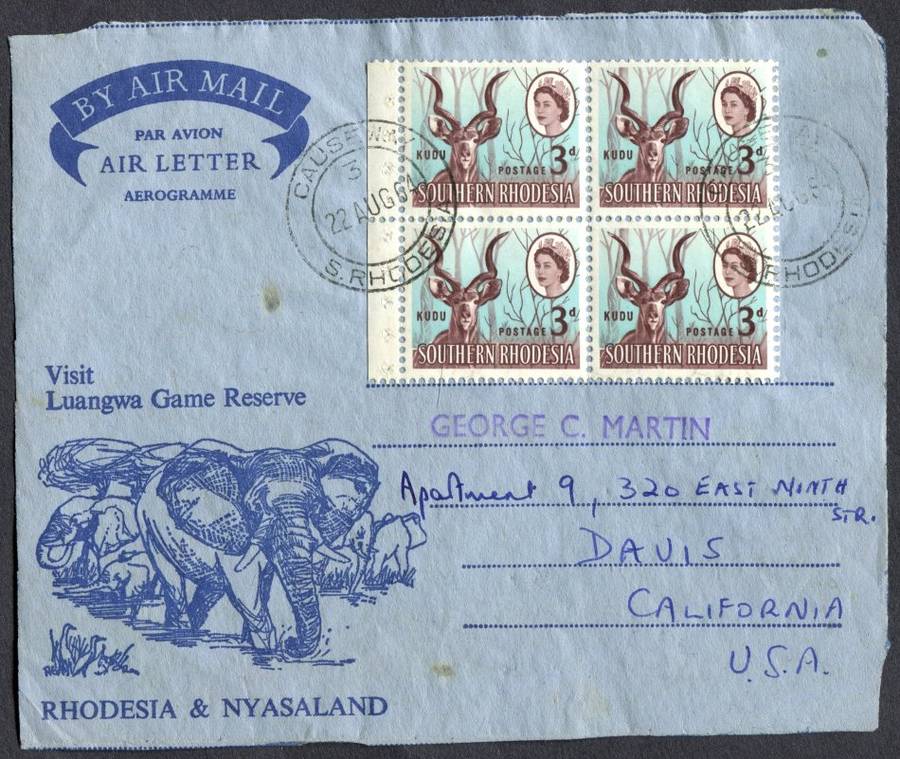 Southern Rhodesia - Used on Piece - This is NOT a Full Aerogram